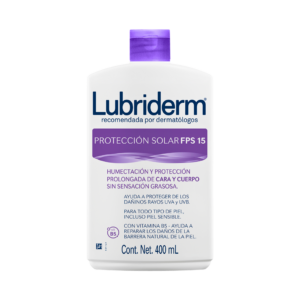 lubriderm locion uv-15/protector sol 400 ml