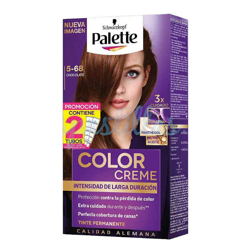 palette col/cre tubo 5-68 chocolate