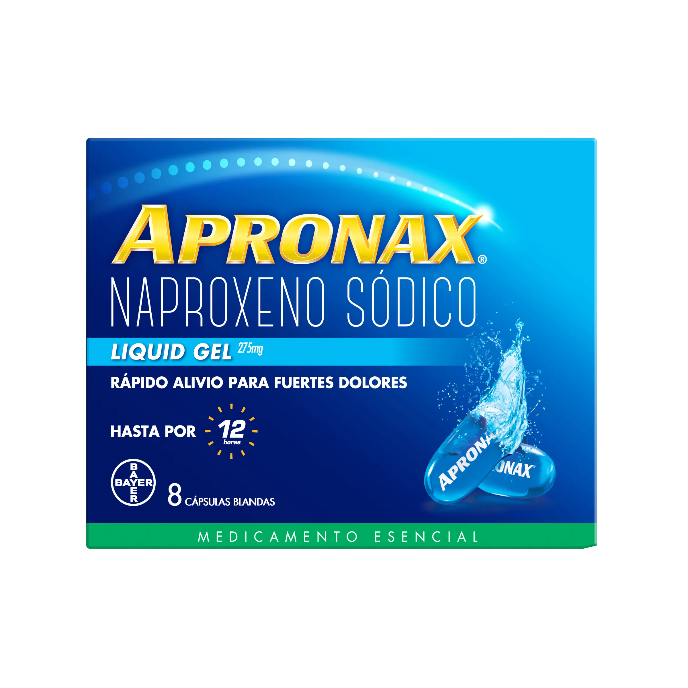 apronax liquid gel 275 mg 8 caps