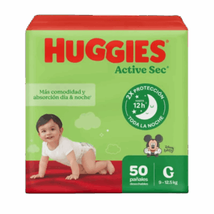 pañal huggies active sec et.3 gde 50 und