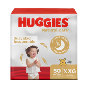 pañal huggies nat.care et.5 xxg 50 und
