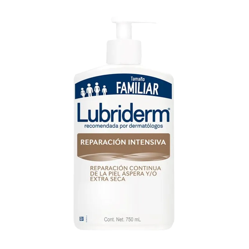 lubriderm repar/intensiva 750 ml valvula