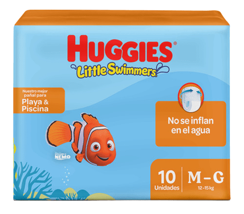 pañal baño huggies little swimers t.m-g 10 und