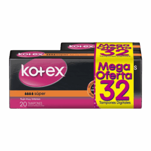 tampon kotex ev.dig super 20 uds+10 m.o