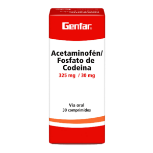 acetam+codeina 325/30 mg 30 tab gf