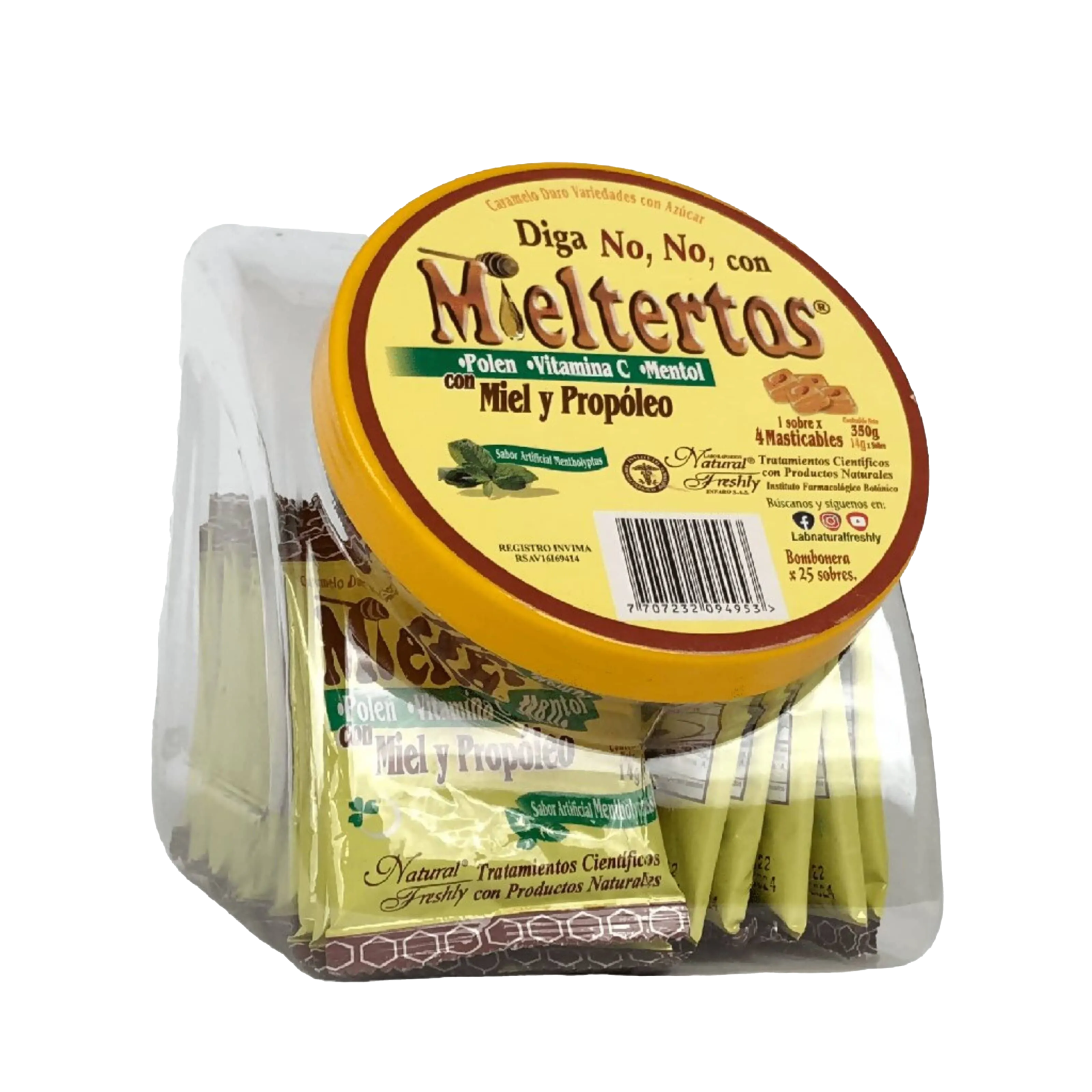 mieltertos pastillas mastic 25 sob+bomb
