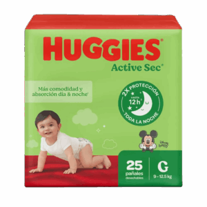pañal huggies active sec et.3 gde 25 und