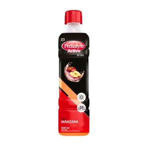 pedialyte active c/zinc 30 manzana 500 ml