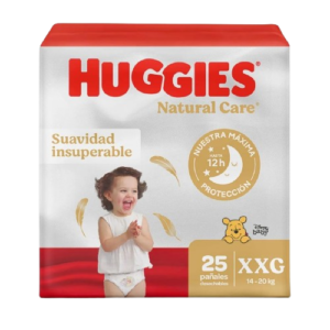 pañal huggies nat.care et.5 xxg 25 und