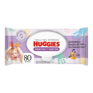 toallas hum huggies manitas y caritas 80 und