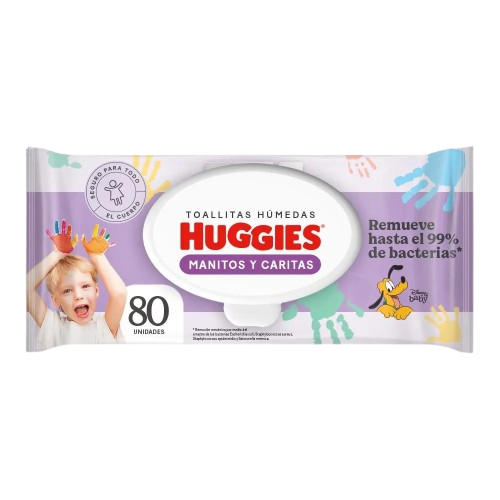 toallas hum huggies manitas y caritas 80 und