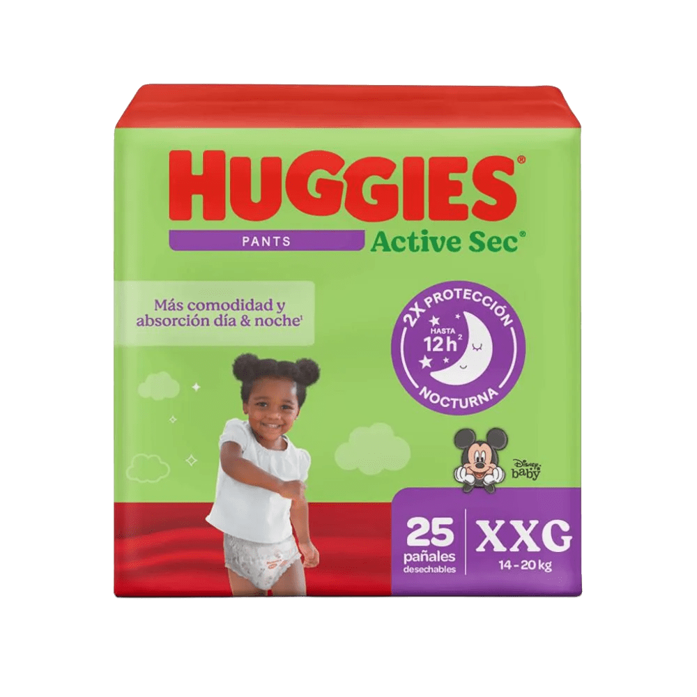 pañal huggies pants active sec et.5 xxg 25 und