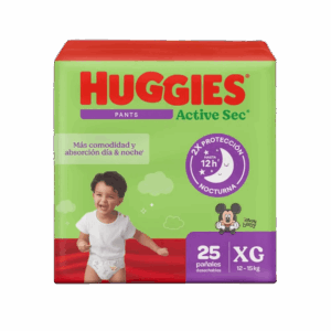 pañal huggies pants active sec et.4 xg 25 und