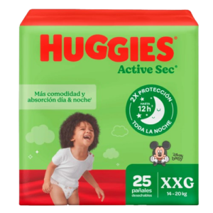 pañal huggies active sec et.5 xxg 25 und