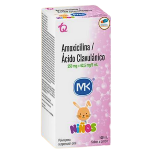 amoxicilina+acido clav.250/62.5 mg 100 ml mk