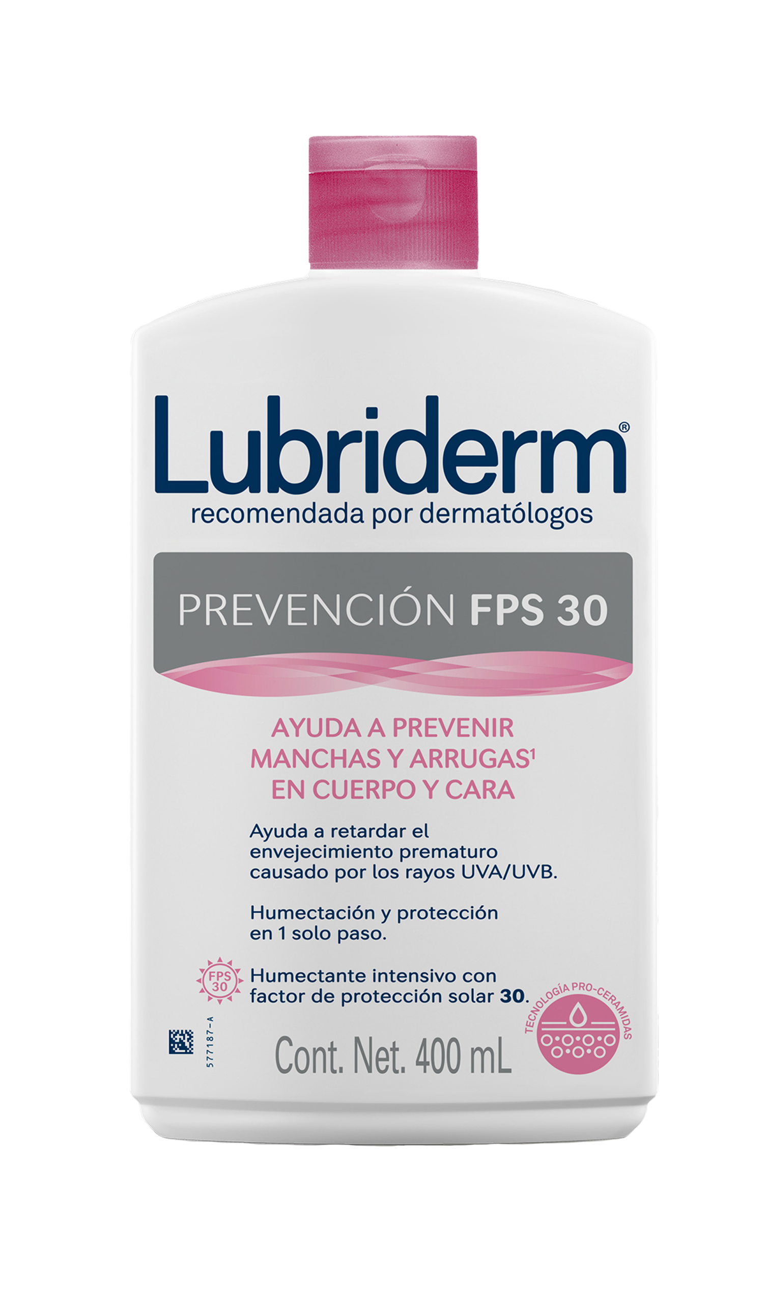 lubriderm prevencion fps30 400 ml