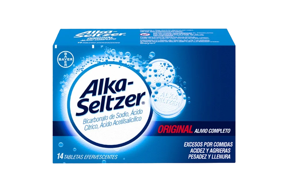 alka seltzer 14 tabletas p.e