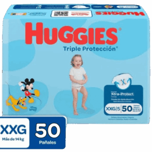 pañal huggies tri.protec et.5 xxg 50 und