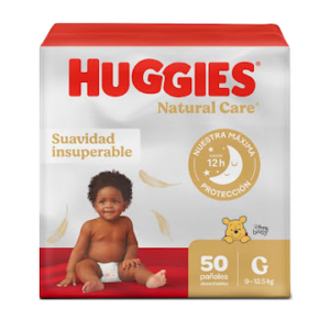 pañal huggies nat/care et.3 gde 50 und