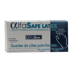 guante examen alfa latex t.l 100 und