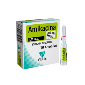 amikacina 500 mg/2ml 10 ampollas vt
