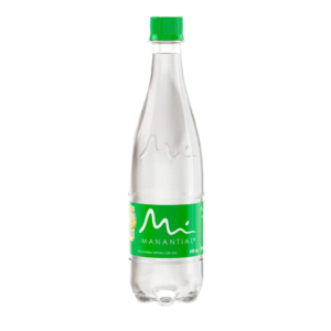 agua manantial c/gas pet 600 ml