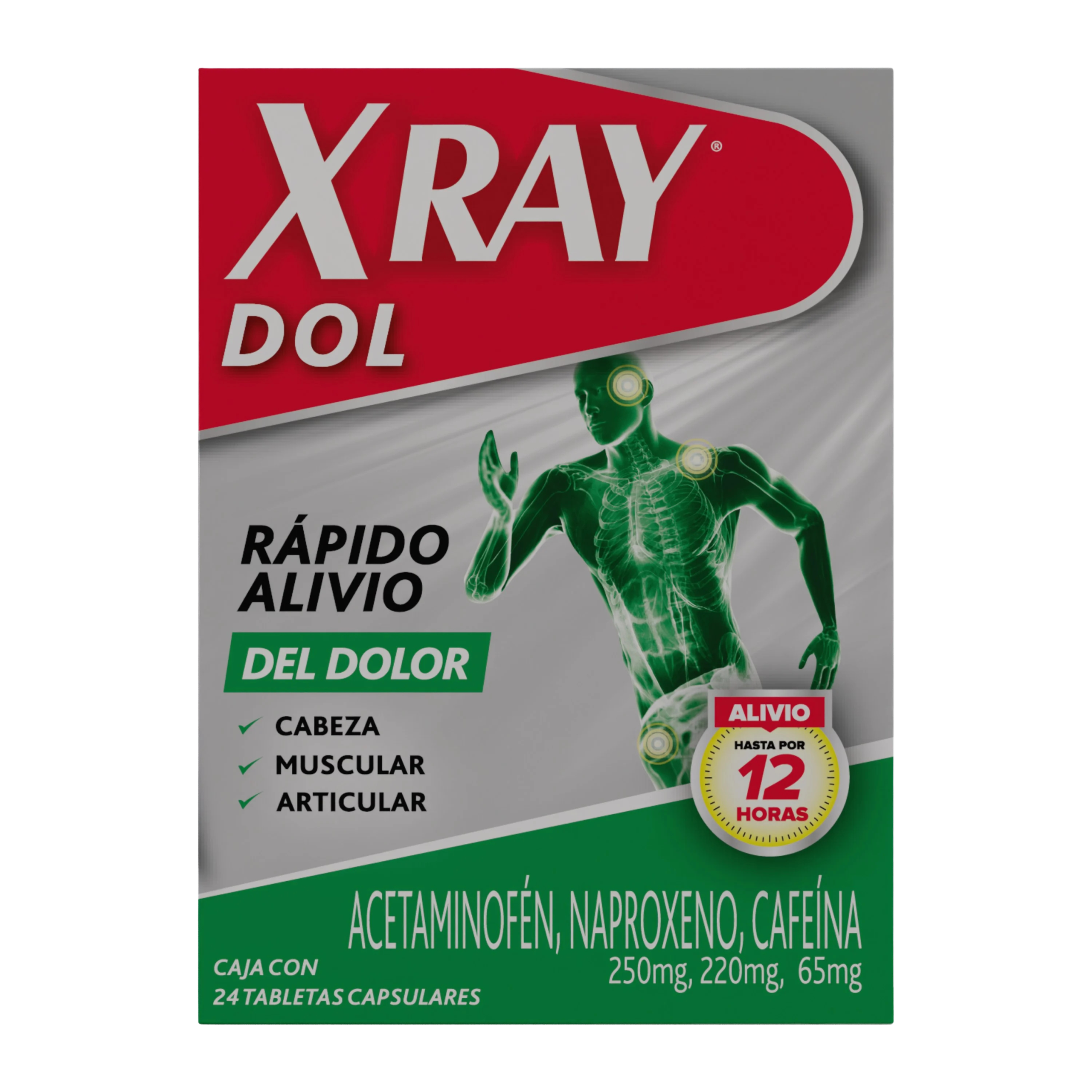 x ray dol 24 tabletas