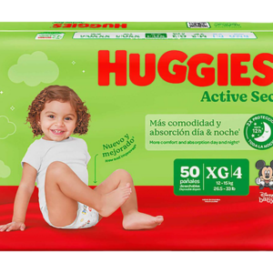 pañal huggies activ sec et.4 xg 50 und