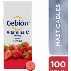 cebion masticable fresa 100 tbs