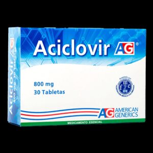 aciclovir 800 mg 30 tabletas ag