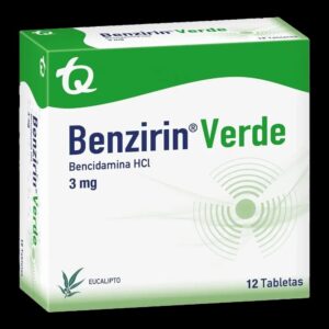 benzirin verde eucalipto 12 tabletas