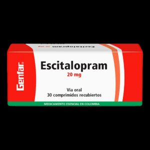 escitalopram 20 mg 30 comprimidos gf