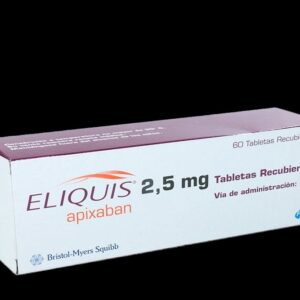 eliquis 2.5 mg 60 tabletas