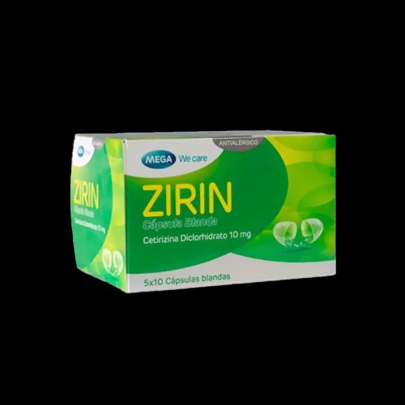 zirin 10 mg 50 capsulas blandas