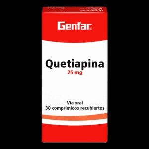 quetiapina 25 mg 30 tabletas gf (r)