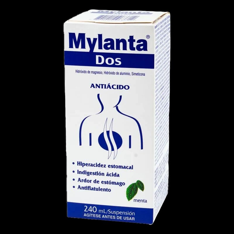 mylanta dos menta liquida 240 ml
