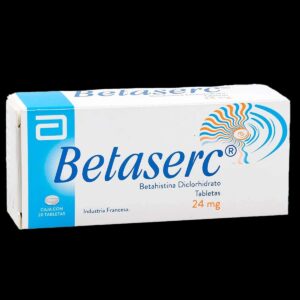 betaserc 24 mg 20 tabletas