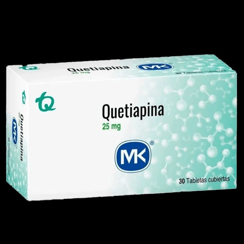 quetiapina 25 mg 30 tabletas mk (p)