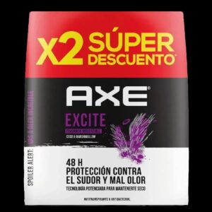 desodorante axe excite aer 152 ml 2 und