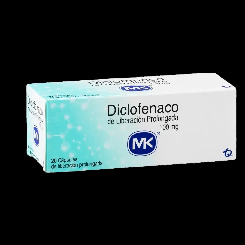 diclofenaco 100 mg ret 20 capsulas mk