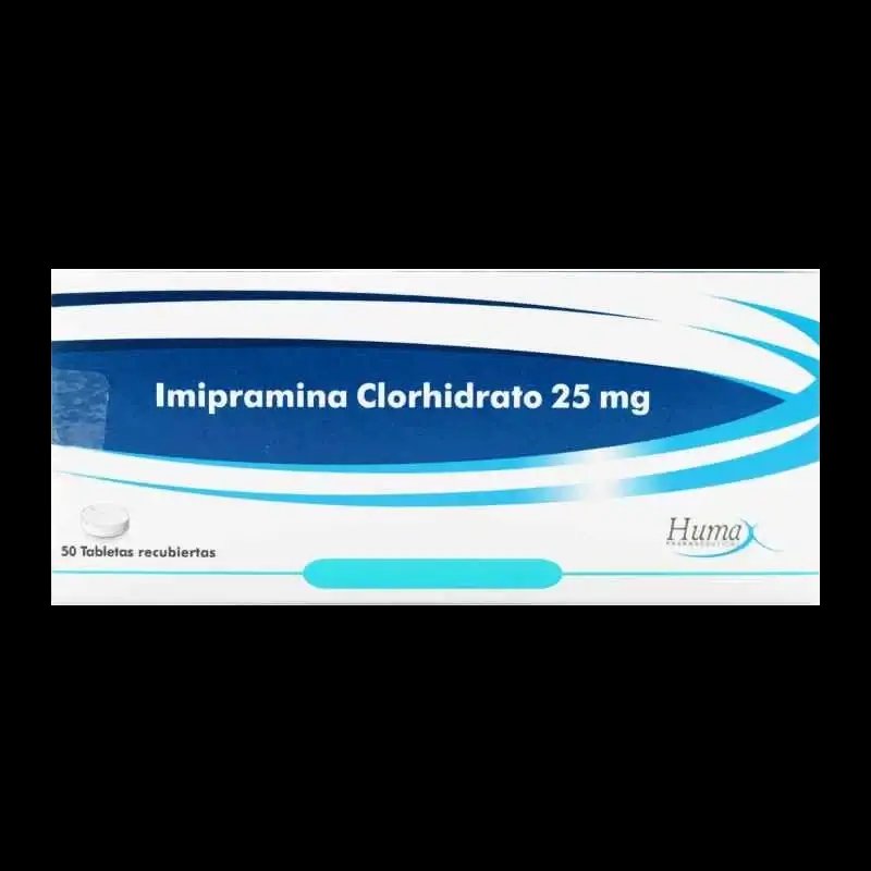 imipramina 25 mg 50 tabletas hp