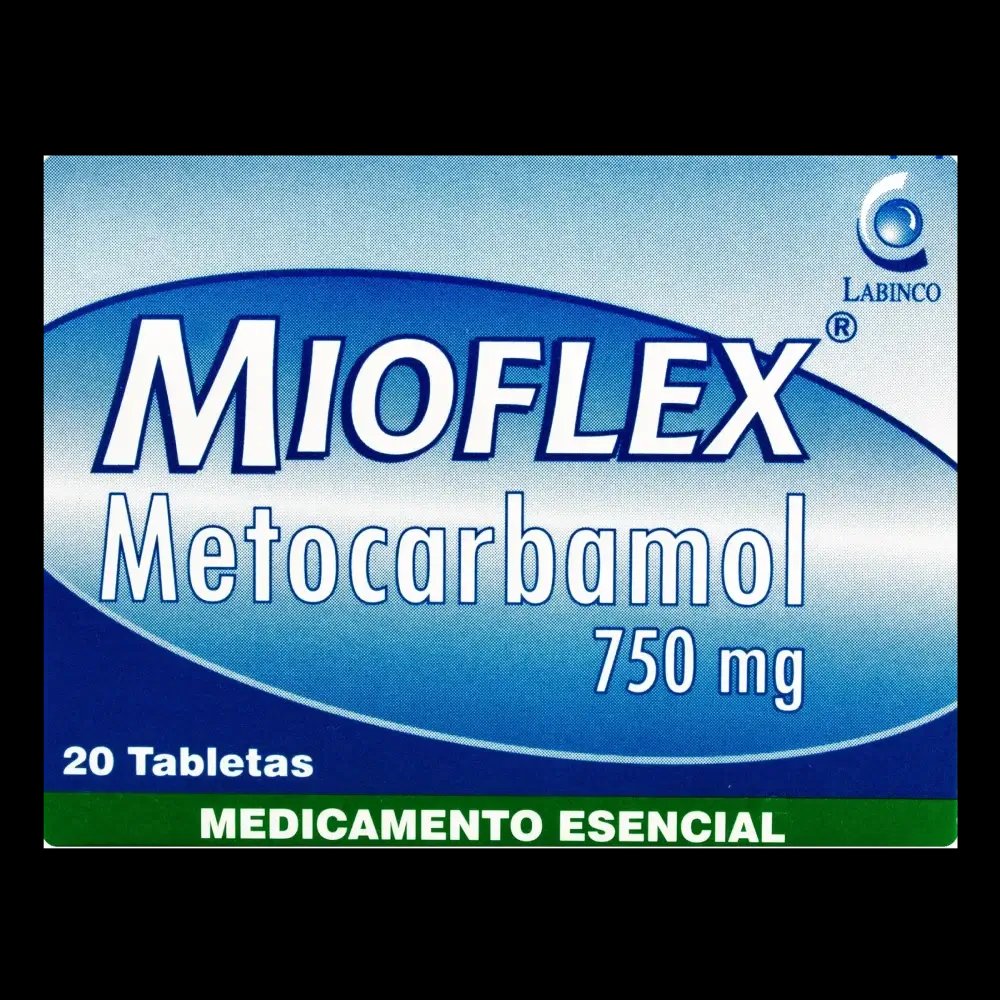 mioflex 750 mg 20 tabletas
