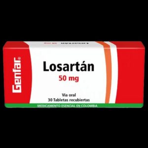 losartan 50 mg 30 tabletas gf