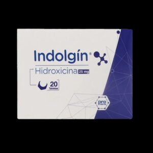 indolgin 25 mg 20 tabletas
