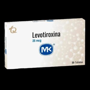 levotiroxina 25 mg 30 tabletas mk