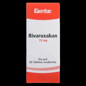 rivaroxaban 15 mg 30 tabletas gf