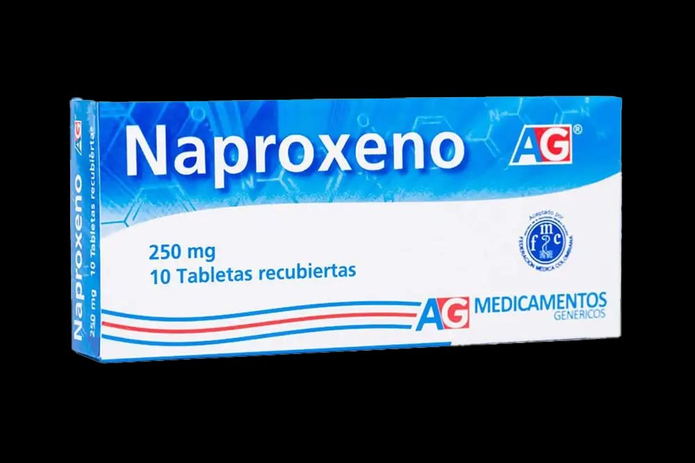 naproxeno 250 mg 10 tabletas ag