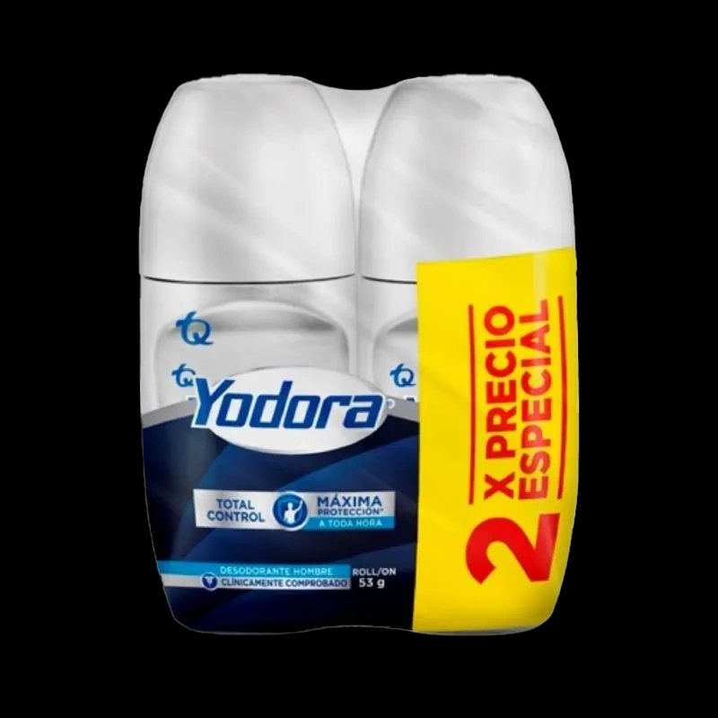 desodorante yodora rol tot/control 53 gr 2 und