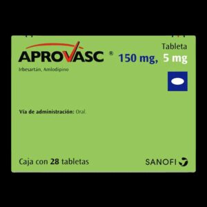 aprovasc 150/5 mg 28 tabletas