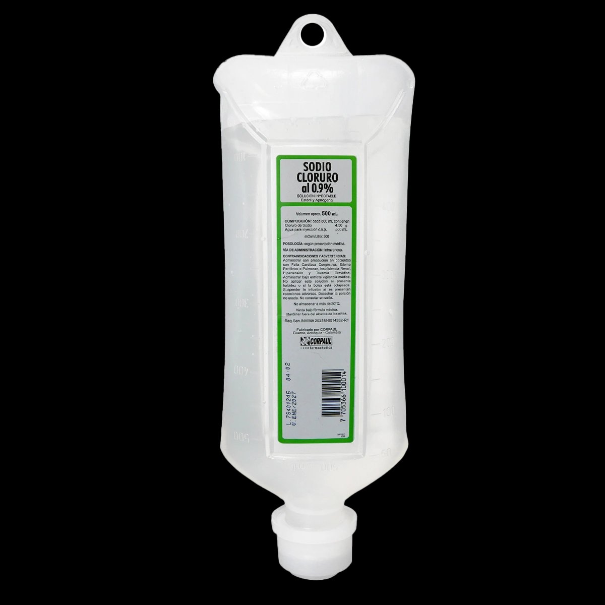 cloru.sodio corpail 0.9% 500 ml